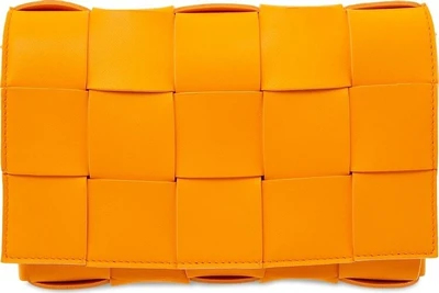 Сумка Bottega Veneta Small Cassette Bag Tangerine/Gold, оранжевый 1124265