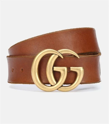 Ремень с логотипом GG Gucci, коричневый 2082276