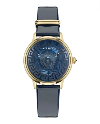 Часы женские Versace, цвет blue/ip yellow gold/blue 23583548