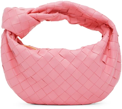 Розовая мини-сумка Jodie Bottega Veneta 1045774