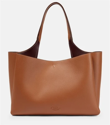 Кожаная сумка-тоут среднего размера Tod'S, коричневый 5982013