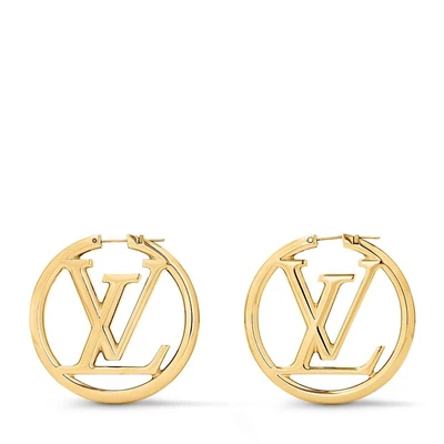 Серьги Louise Hoop GM Louis Vuitton, золотой 22194312