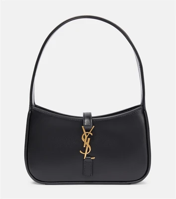 Le 5 à 7 Миниатюрная кожаная сумка через плечо Saint Laurent, черный 2107833