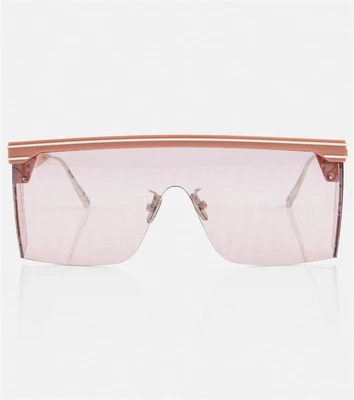 Солнцезащитные очки DiorClub M1U с плоскими бровями Dior Eyewear, розовый 2075845