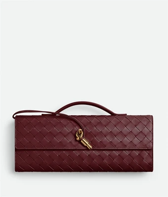Клатч Andiamo Bottega Veneta, красный 21545356