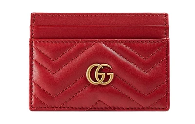 Картхолдер Gucci GG Marmont, красный 4557247