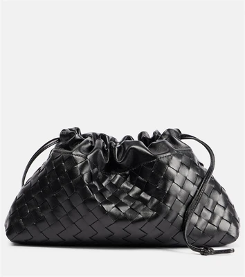 Пыльник для клатча Soirée Medium Intrecciato Bottega Veneta, Black-M Brass 25638639