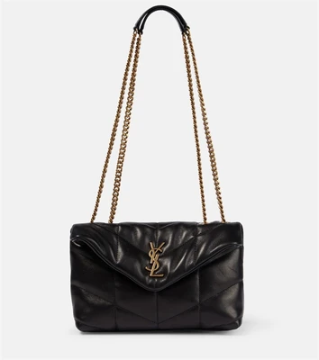 Стеганая сумка на плечо Puffer Toy Saint Laurent, черный 2109195