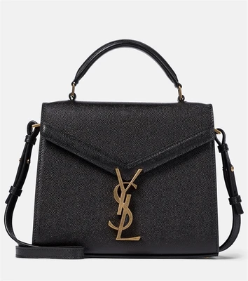 Кожаная сумка через плечо Cassandra Mini Saint Laurent, черный 2106385