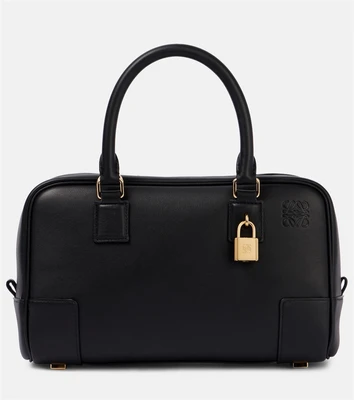 Кожаная сумка-тоут Amazona 23 Loewe, черный 25641268