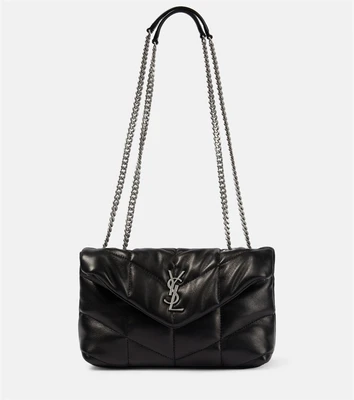 Стеганая сумка на плечо Puffer Toy Saint Laurent, черный 2109198