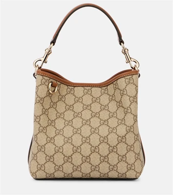 Маленькая сумка-ведро Gucci с принтом GG Emblem 25627575