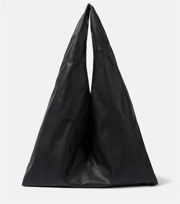 Средняя кожаная сумка Bindle The Row, Black Ans 25622255