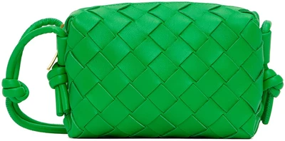 Зеленая мини-сумка с ремешком для фотоаппарата Bottega Veneta 981192