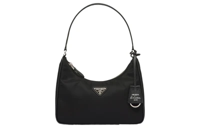 Re-Edition 2005 Re-Nylon и Saffiano мини-сумка через плечо черная PRADA 26464598