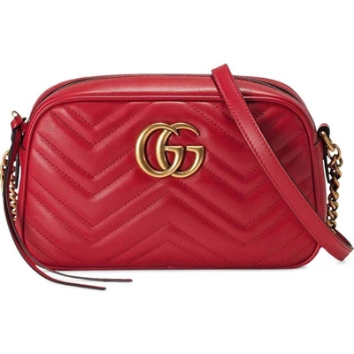 Сумка Gucci GG Marmont Matelasse Small красная 620135