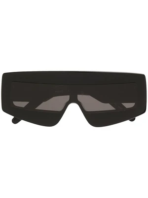 Rick Owens солнцезащитные очки-маска, черный 15778902
