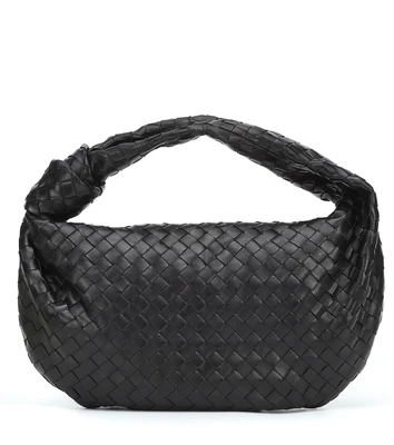 Маленькая кожаная сумка-тоут Jodie Bottega Veneta, черный 2124674