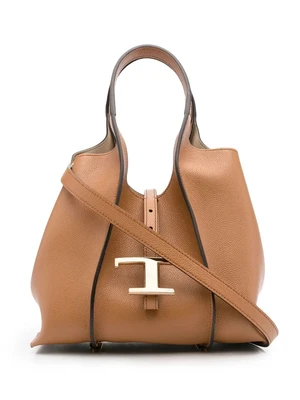 Сумка-тоут Timeless с логотипом TOD'S, коричневый 25708051