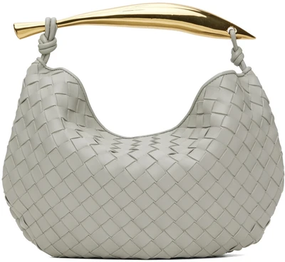 Серая сумка с ручкой сверху (Sardine) Bottega Veneta 4087194