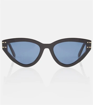 Солнцезащитные очки DiorSignature B2U в оправе «кошачий глаз» Dior Eyewear, черный 2075910