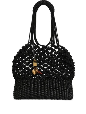 Dolce & Gabbana плетеная сумка-тоут, черный 22109608