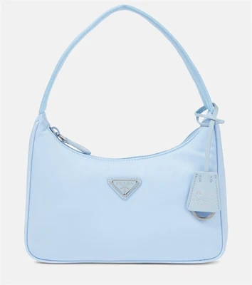 Мини-сумка через плечо Re-Edition Prada, Celeste 25626804