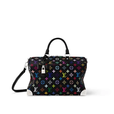 LOUIS VUITTON Сумка X Takashi Murakami Speedy Soft 30 черная разноцветная 27975314