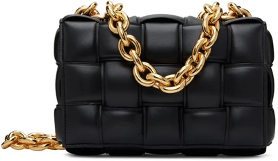 Черная стеганая сумка-кассета с цепочкой Bottega Veneta 1082496