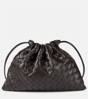 Пыльник Маленькая кожаная сумочка-клатч Bottega Veneta, Fondant-Gold 25642004