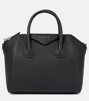 Маленькая сумка-тоут Antigona из кожи Givenchy, черный 2080665