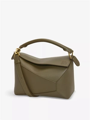 Сумка кросс-боди мини Loewe Small Leather Puzzle Edge Shoulder mini, зеленый 29413437