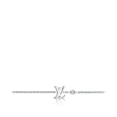 Браслет Idylle Blossom LV, белое золото и бриллианты Louis Vuitton, серебряный 22193557
