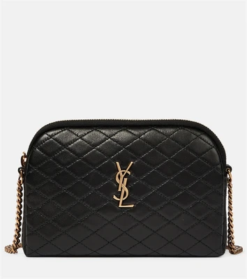 Gaby Маленький кожаный клатч Saint Laurent, черный 2107133