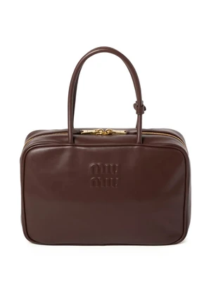 Сумка Beau с тисненым логотипом MIU MIU, коричневый 25713638