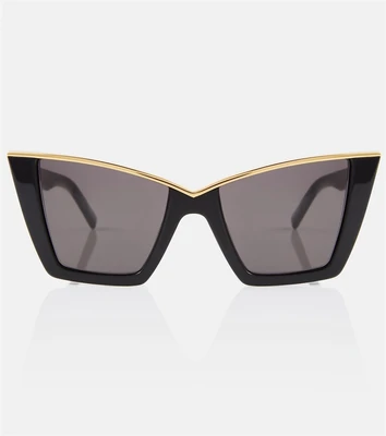 Солнцезащитные очки SL 570 в оправе «кошачий глаз» Saint Laurent, черный 2109816