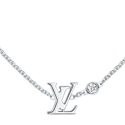 ПОДВЕСКА IDYLLE BLOSSOM LV, БЕЛОЕ ЗОЛОТО И БРИЛЛИАНТ Louis Vuitton, серебряный 22193691
