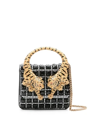 Мини-сумка с тигровой ручкой Roberto Cavalli, черный 20546770