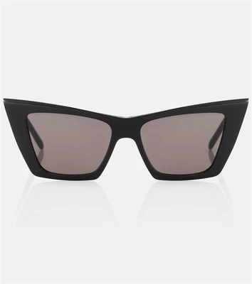 Солнцезащитные очки SL 372 в оправе «кошачий глаз» Saint Laurent, черный 2109735