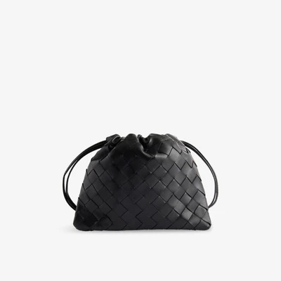 Сумочка через плечо Bottega Veneta из кожи с пыльником, черный 25085322