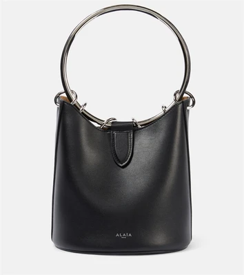 Кожаная сумка-ведро Ring Medium Alaïa, нуар 25641353