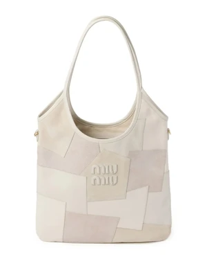 Сумка Ivy в технике пэчворк Miu Miu, белый 23800916