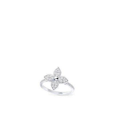 Кольцо Star Blossom, белое золото и бриллианты Louis Vuitton, серебряный 22191036