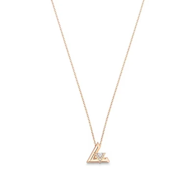 Подвеска LV Volt One Small, розовое золото и бриллиант Louis Vuitton, розовый 22190895