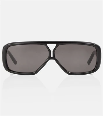Солнцезащитные очки SL 569 Y с плоскими бровями Saint Laurent, черный 2109812