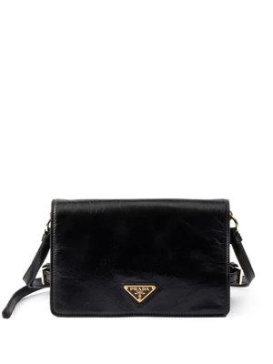 Кожаная сумка Prada через плечо, черный 15678563