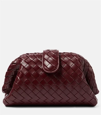 Кожаный клатч Lauren 1980 Intrecciato Bottega Veneta, Barolo-M Brass 25641937