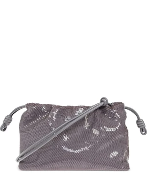 Сумка через плечо, украшенная пайетками LOEWE, серый 23749815