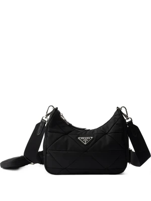 Дутая сумка на плечо Re-Nylon Prada, черный 25895622