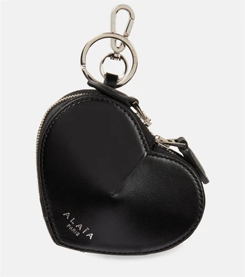 Кожаный кошелек для мелочи Le Cœur Mini Alaïa, черный 2115003